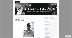 Desktop Screenshot of abrideidea.wordpress.com