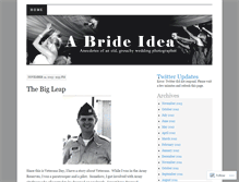 Tablet Screenshot of abrideidea.wordpress.com