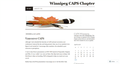 Desktop Screenshot of capswinnipeg.wordpress.com