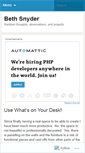 Mobile Screenshot of bethsnyder.wordpress.com