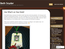 Tablet Screenshot of bethsnyder.wordpress.com