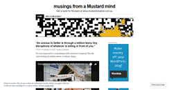 Desktop Screenshot of mustardagency.wordpress.com