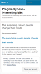 Mobile Screenshot of pragmasynesi.wordpress.com