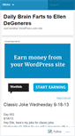 Mobile Screenshot of dailybrainfartstoellendegeneres.wordpress.com