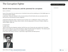Tablet Screenshot of corruptionfighter.wordpress.com