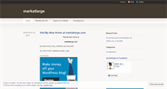 Desktop Screenshot of markatlarge.wordpress.com
