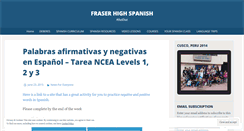 Desktop Screenshot of fraserspanish.wordpress.com