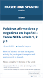 Mobile Screenshot of fraserspanish.wordpress.com