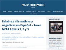 Tablet Screenshot of fraserspanish.wordpress.com