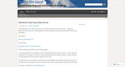 Desktop Screenshot of definethecloud.wordpress.com