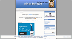 Desktop Screenshot of boioglu.wordpress.com