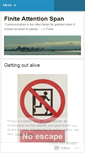 Mobile Screenshot of finiteattentionspan.wordpress.com