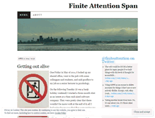Tablet Screenshot of finiteattentionspan.wordpress.com