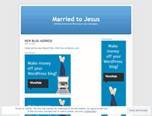 Tablet Screenshot of marriedtojesus.wordpress.com