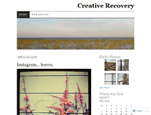 Tablet Screenshot of creativerecovery.wordpress.com