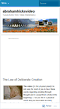 Mobile Screenshot of abrahamhicksvideo.wordpress.com