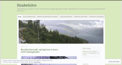 Desktop Screenshot of haukedalensf.wordpress.com
