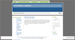 Desktop Screenshot of kidscandlecompany.wordpress.com