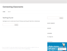 Tablet Screenshot of kinectingclassrooms.wordpress.com