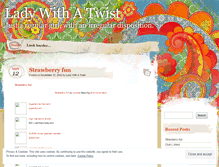 Tablet Screenshot of ladywithatwist.wordpress.com