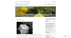 Desktop Screenshot of forthejoyoffood.wordpress.com