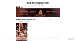 Desktop Screenshot of elsimboloperdido.wordpress.com