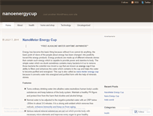 Tablet Screenshot of nanoenergycup.wordpress.com