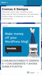 Mobile Screenshot of cremasxsiempre.wordpress.com