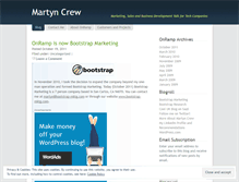 Tablet Screenshot of martyncrew.wordpress.com