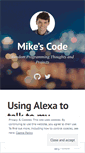 Mobile Screenshot of mikescode.wordpress.com