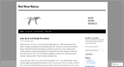 Desktop Screenshot of notnownancy.wordpress.com