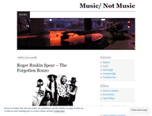 Tablet Screenshot of musicnotmusic.wordpress.com