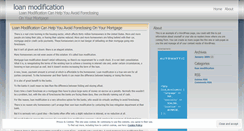 Desktop Screenshot of loanmodificationccn.wordpress.com