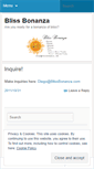 Mobile Screenshot of blissbonanza.wordpress.com