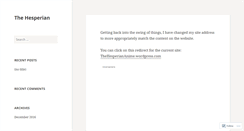 Desktop Screenshot of cliftonofhesperia.wordpress.com