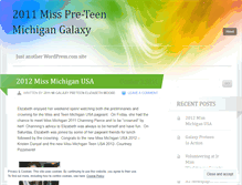 Tablet Screenshot of misspreteenmigalaxy11.wordpress.com