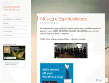 Tablet Screenshot of cirandadeluz.wordpress.com