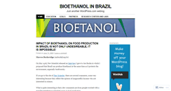 Desktop Screenshot of bioethanolbrazil.wordpress.com