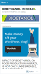 Mobile Screenshot of bioethanolbrazil.wordpress.com