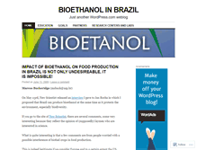 Tablet Screenshot of bioethanolbrazil.wordpress.com