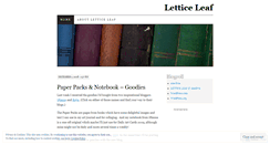 Desktop Screenshot of letticeleaf.wordpress.com