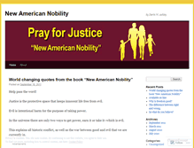 Tablet Screenshot of newamericannobility.wordpress.com