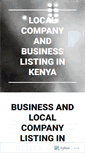 Mobile Screenshot of localcompanyandbusinesslistinginkenya.wordpress.com