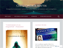 Tablet Screenshot of christophermattix.wordpress.com