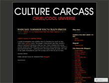 Tablet Screenshot of culturecarcass.wordpress.com