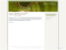 Tablet Screenshot of mkxkorfball.wordpress.com