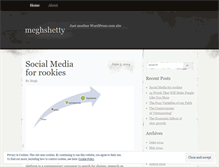 Tablet Screenshot of meghshetty.wordpress.com