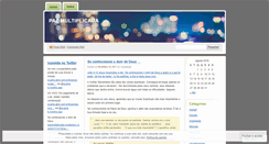 Desktop Screenshot of pazmultiplicada.wordpress.com