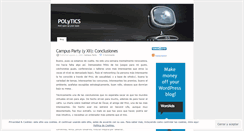 Desktop Screenshot of polytics.wordpress.com