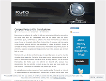 Tablet Screenshot of polytics.wordpress.com